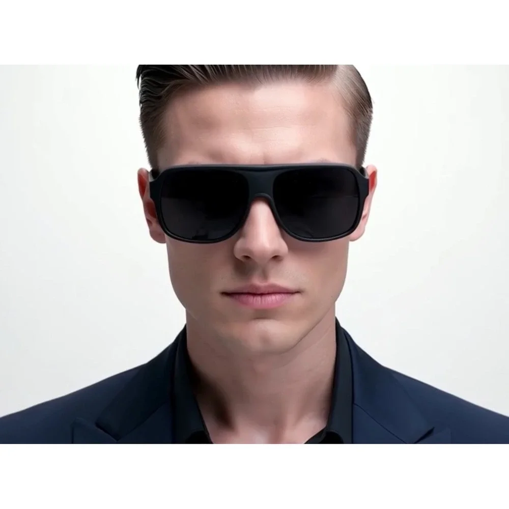 Oversized Sunglasses Flat Top Shield Visor Sunglasses Fashion Shades Soft Shades